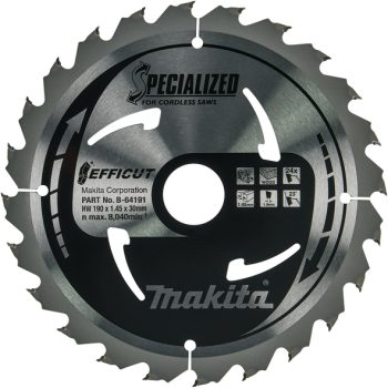 Makita B-64191 TCT list pile Efficut, 190x30x24Z, za drvo