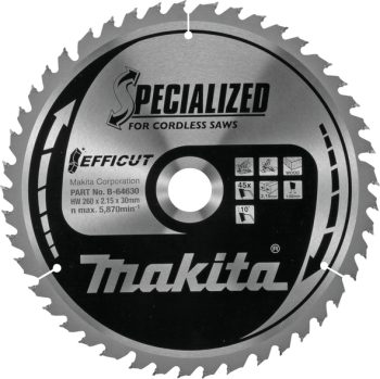 Makita B-64630 TCT list pile Efficut, 260x30x45Z, za drvo