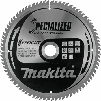 Makita B-67290 TCT list pile Efficut, 260x30x80Z, za drvo