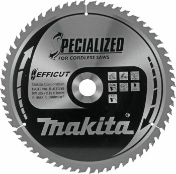 Makita B-67309 TCT list pile Efficut, 305x30x60Z, za drvo