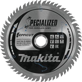 Makita B-69864 TCT list pile Efficut, 165x20x60Z, za drvo