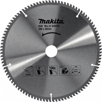 Makita D-03975 TCT list pile za alu 260mmx30mmx100z