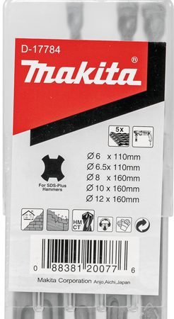 Makita D-17784 5-dijelni set svrdala za SDS-PLUS čekič
