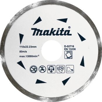 Makita D-52716 Dia. rezalna ploča,suho, keramika110x5x22,23mm