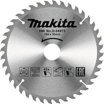 Makita D-64973 TCT list pile za drvo 190mm x 30mm x 40T