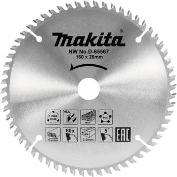 Makita D-65573 TCT list pile 165mm x 20mm x 60T