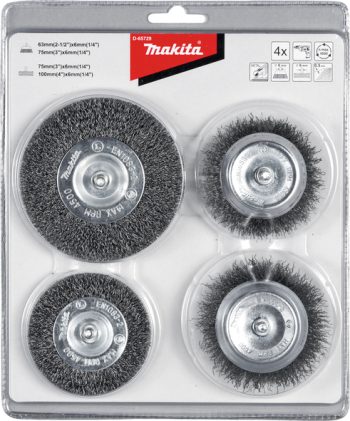 Makita D-65729 Žičana četka 63mm,75mm, Wheel brush 75mm,100mm