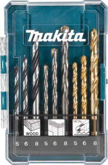Makita D-71962 9-dijelni set svrdala (metal, kamen, drvo)