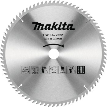 Makita D-72322 TCT list pile za drvo 305mm x 80mm x 60T