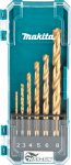 Makita D-72833 6-dijelni set HSS-TiN svrdala za metal 2-8mm