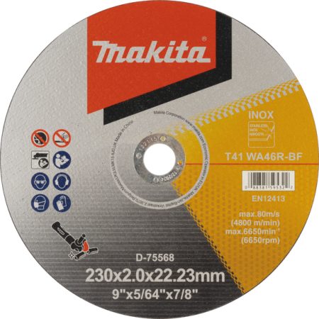 Makita D-75568 Tanka rezna ploča za INOX 230x2x22.23