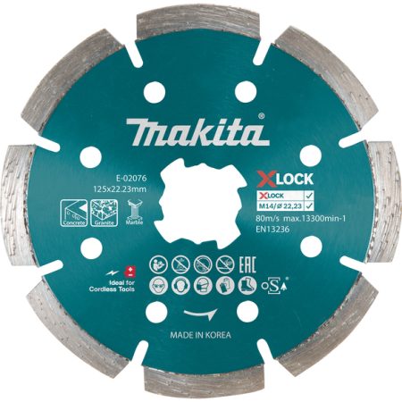 Makita E-02076 Dia. rezalna ploča THIN 125mm X-LOCK ,beton