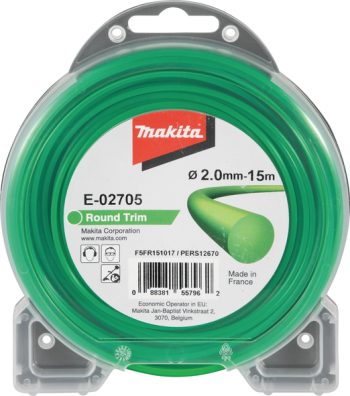 Makita E-02705 Najlonska nit, okrugla zelena 2,0mm/15m