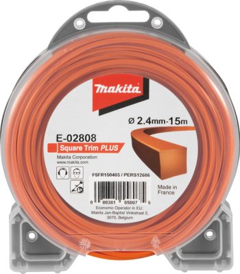 Makita E-02808 Najlonska nit, kvadratna narančasta 2,4mm/15m