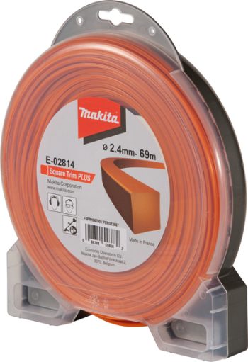 Makita E-02814 Najlonska nit, kvadratna narančasta 2,4mm/69m