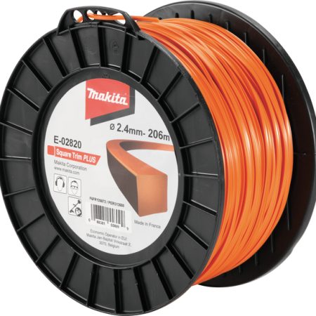 Makita E-02820 Najlonska nit, kvadratna narančasta 2,4mm/206m