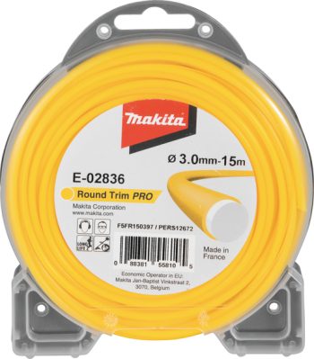 Makita E-02836 Najlonska nit, okrugla žuta dvostruka 3,0mm/15m