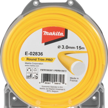 Makita E-02836 Najlonska nit, okrugla žuta dvostruka 3,0mm/15m