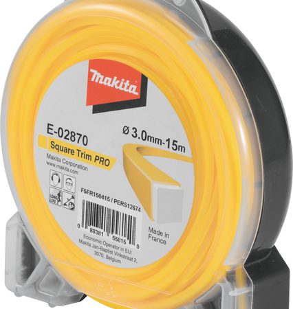 Makita E-02870 Najlonska nit, kvadratna žuta dvostruka 3,0mm/15m