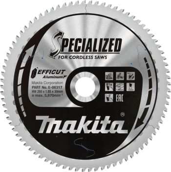 Makita E-06317 TCT EFFICUT list pile za alu 260x30mm, 81z