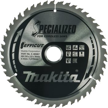 Makita E-06987 TCT list pile Efficut, 216x30x45Z, za drvo