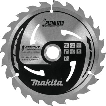 Makita E-12158 List pile Efficut 165x20x40Z za drvene kompozite