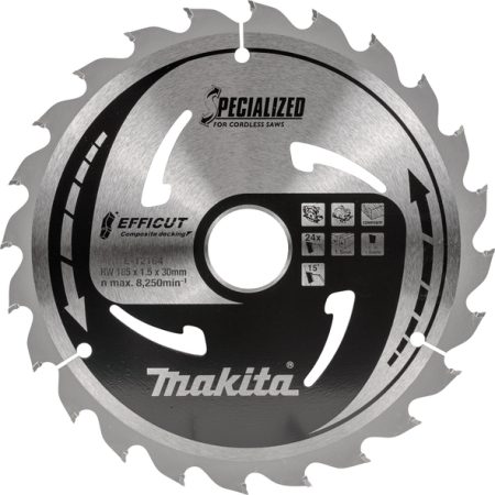 Makita E-12164 List pile Efficut 185x30x24Z za drvene kompozite