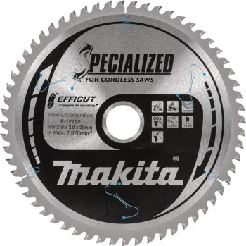 Makita E-12192 List pile Efficut 216x30x60Z za drvene kompozite