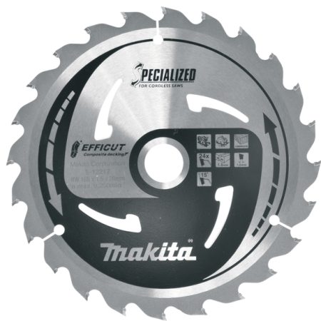 Makita E-12217 TCT list pile Efficut, 165x20x24Z, za drvene komp.