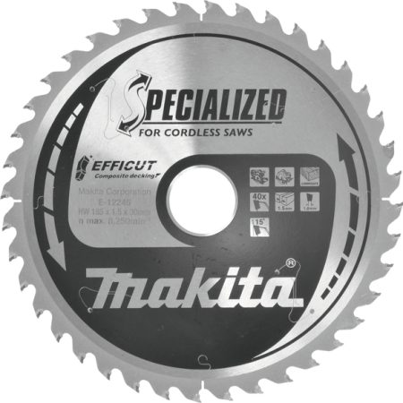 Makita E-12245 TCT list pile Efficut, 185x30x40Z, za drvene komp.