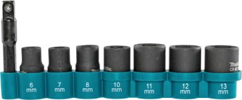 Makita E-12289 8-dijelni set nas. ključeva 1/4 SQ s adapterom