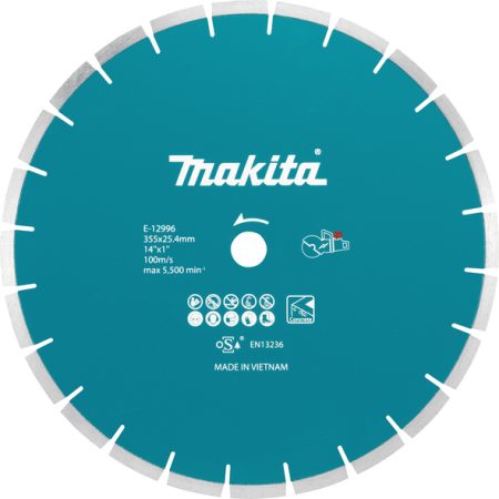 Makita E-12996 Dia. ploča za beton 355x25.4mm Segmentna