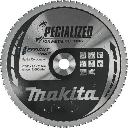 Makita E-19750 List pile Efficut 305x25,4x96Z za metal, Inox