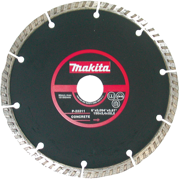 Makita P-22311 Dia. ploča suho rezanje-valoviti rub 150x22,23mm