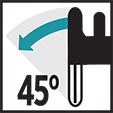 Kosi rezovi L45°