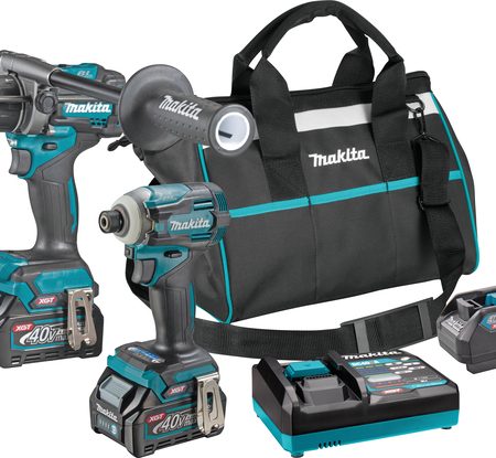 Makita DK0114G201 combiset xgt - hp001g, td001g, dc40ra, bl4040x2