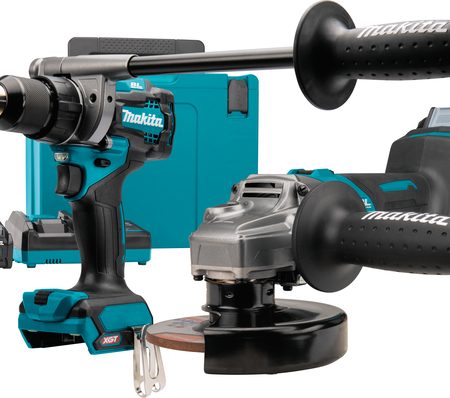 Makita DK0124G201 combiset xgt - df001g, ga005g, dc40ra, bl4040x2
