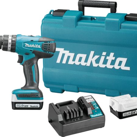 Makita HP347D003 akumulatorska udarna bušilica-odvijač 14,4v, 10mm,74pcs set