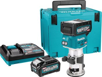 Makita RT001GM210 akumulatorska glodalica 40v xgt, 6-8mm